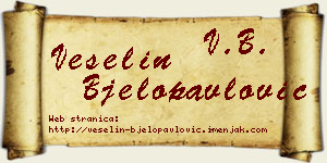 Veselin Bjelopavlović vizit kartica